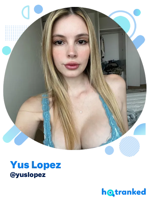 long blonde hair and subtle makeup on Yus Lopez